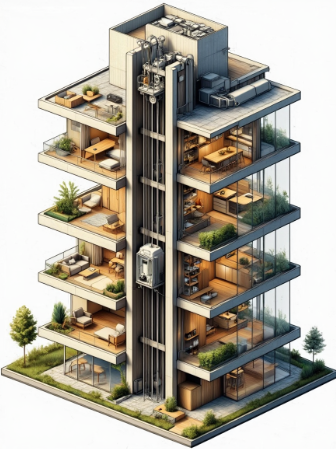 آسانسور و معماری: چگونه طراحی عمودی بر چهره شهرها تاثیر می‌گذارد؟